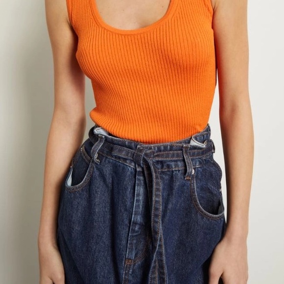 NWT Sportmax Label-cut Denim Maxi Skirt Size: Small US4 Fall/Winter/Spring - Picture 3 of 14